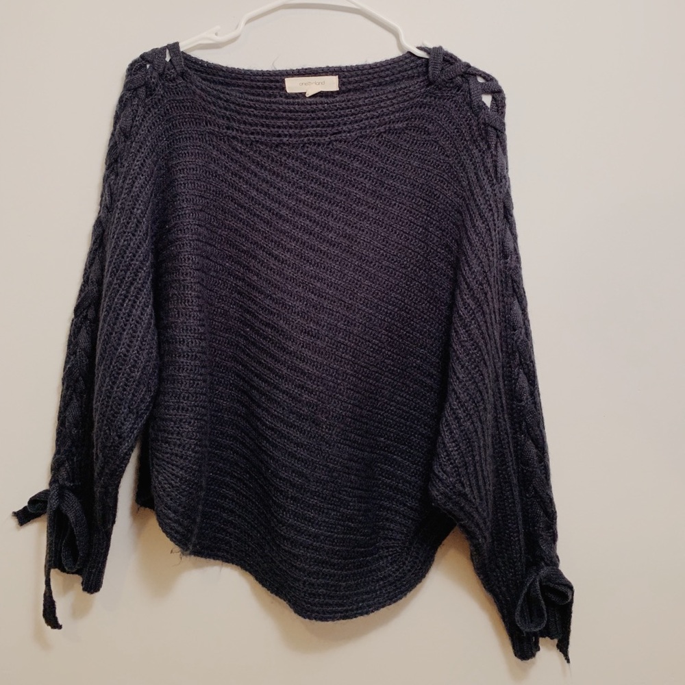 navy blue tie sweater